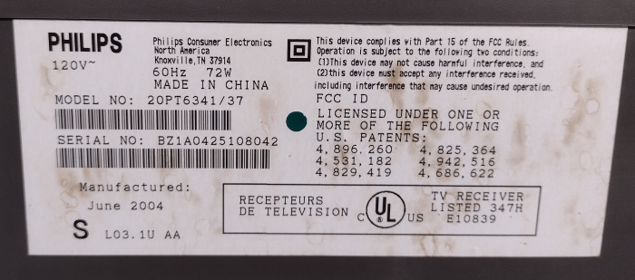 Click to view image in new tab Philips 20PT6341/37
